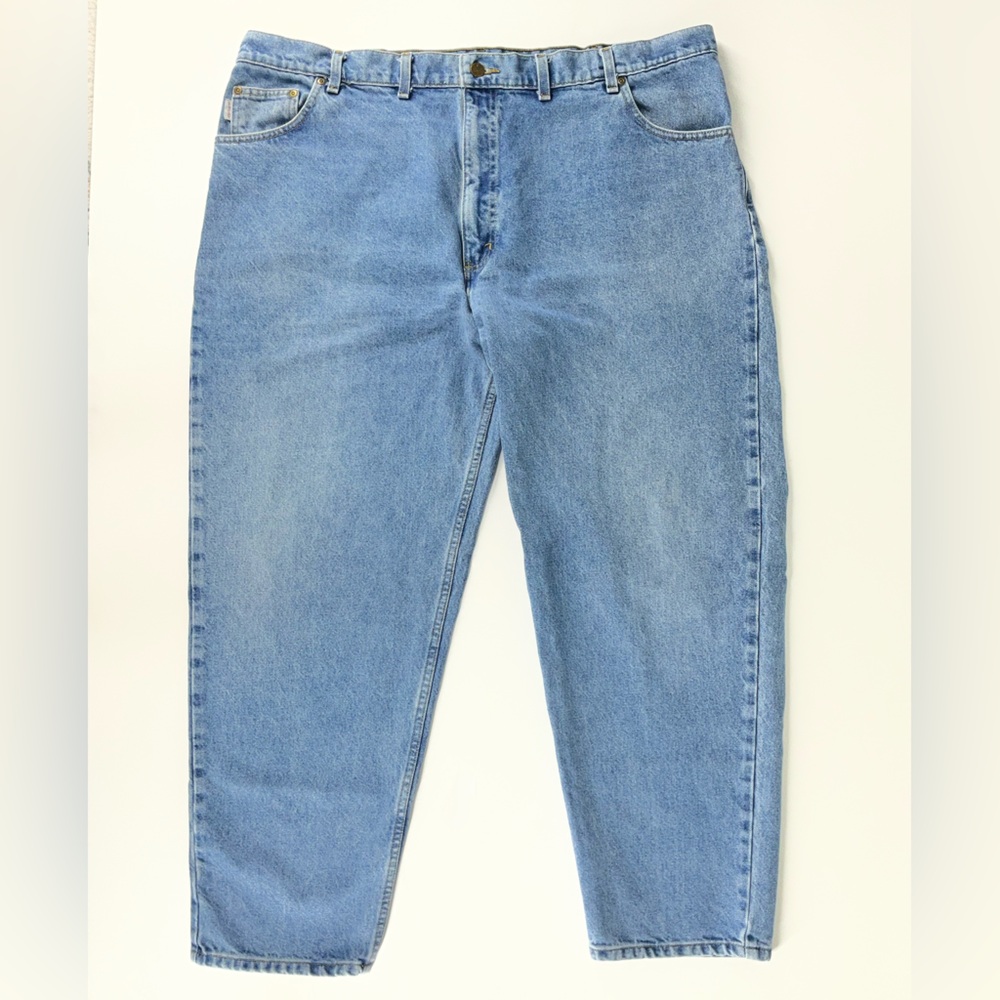 Carhartt Mens Relaxed Fit Classic Stonewash Denim Jeans Size 46 x 30